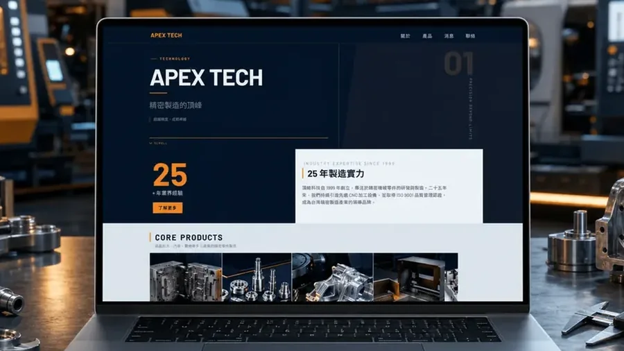 工業精密製造企業 範本預覽圖